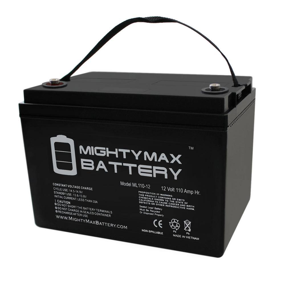 MIGHTY MAX BATTERY 12-Volt 110 Ah Rechargeable Sealed Lead Acid (SLA) Battery ML110-12