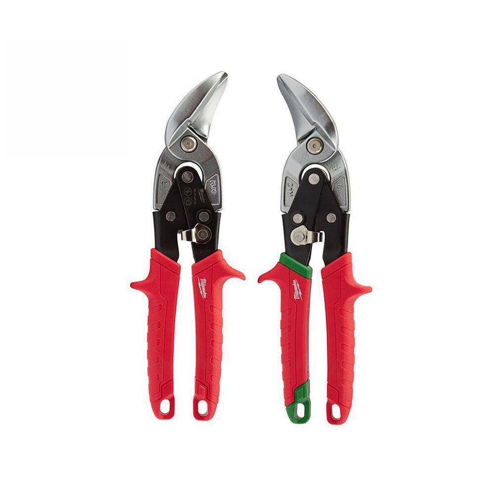 MW Left and Right Offset Aviation Snips (2-Pack) 48-22-4523