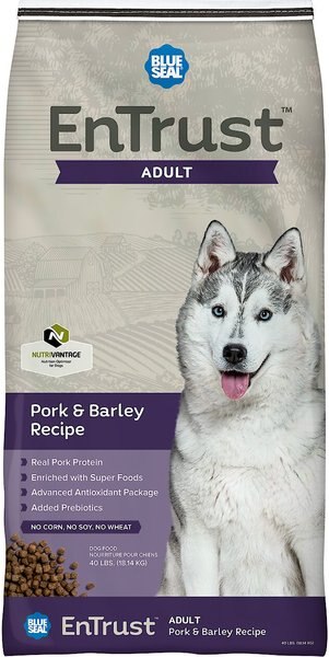 Blue Seal EnTrust Adult Pork Meal and Barley Recipe Dry Dog Food