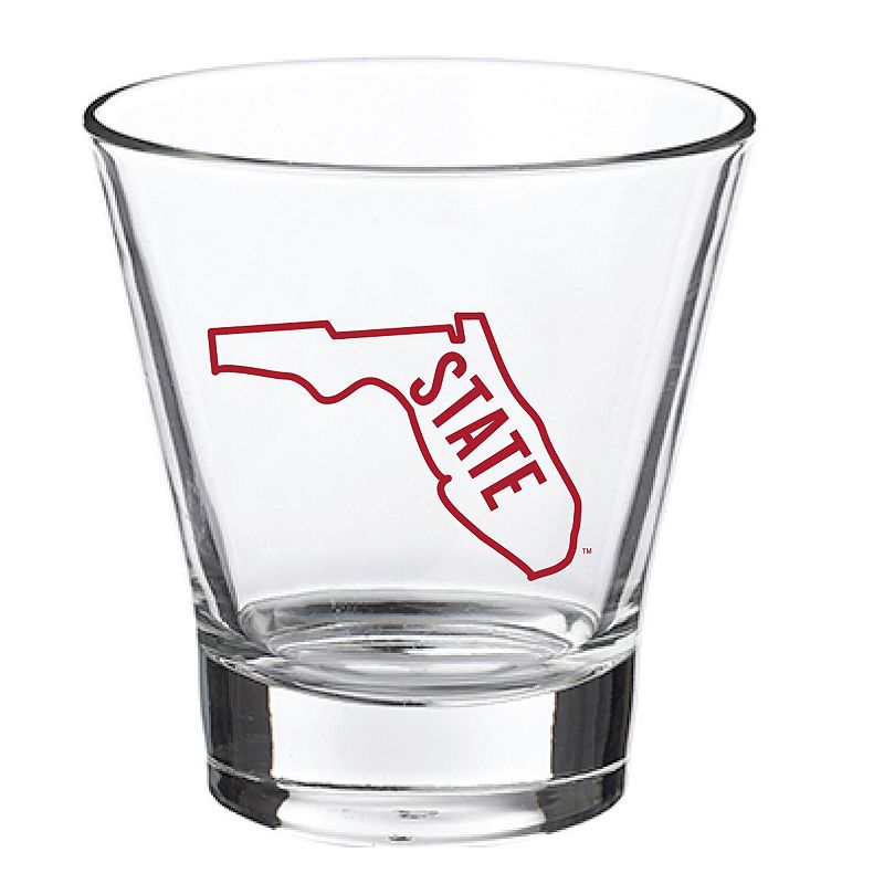 Florida State Seminoles 12oz. Slant Vault Rock Glass