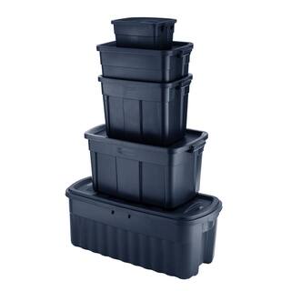 Rubbermaid Roughneck 10 Gal. Rugged Stackable Storage Tote Container (6-Pack) RMRT100015-6pack