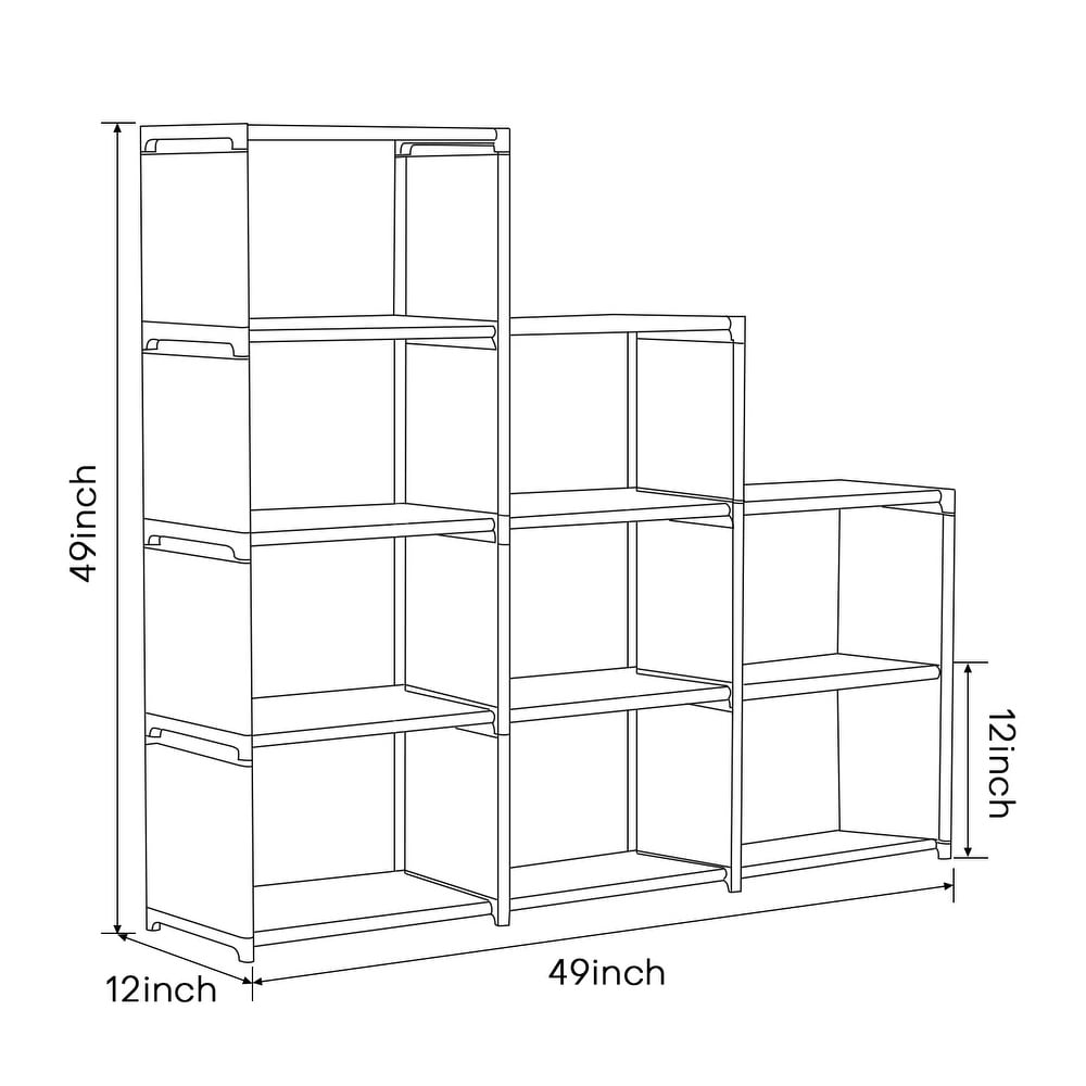 4/8/9 Cubes Organizer Book Shelf Office Storage Bookcase DIY Cabinet