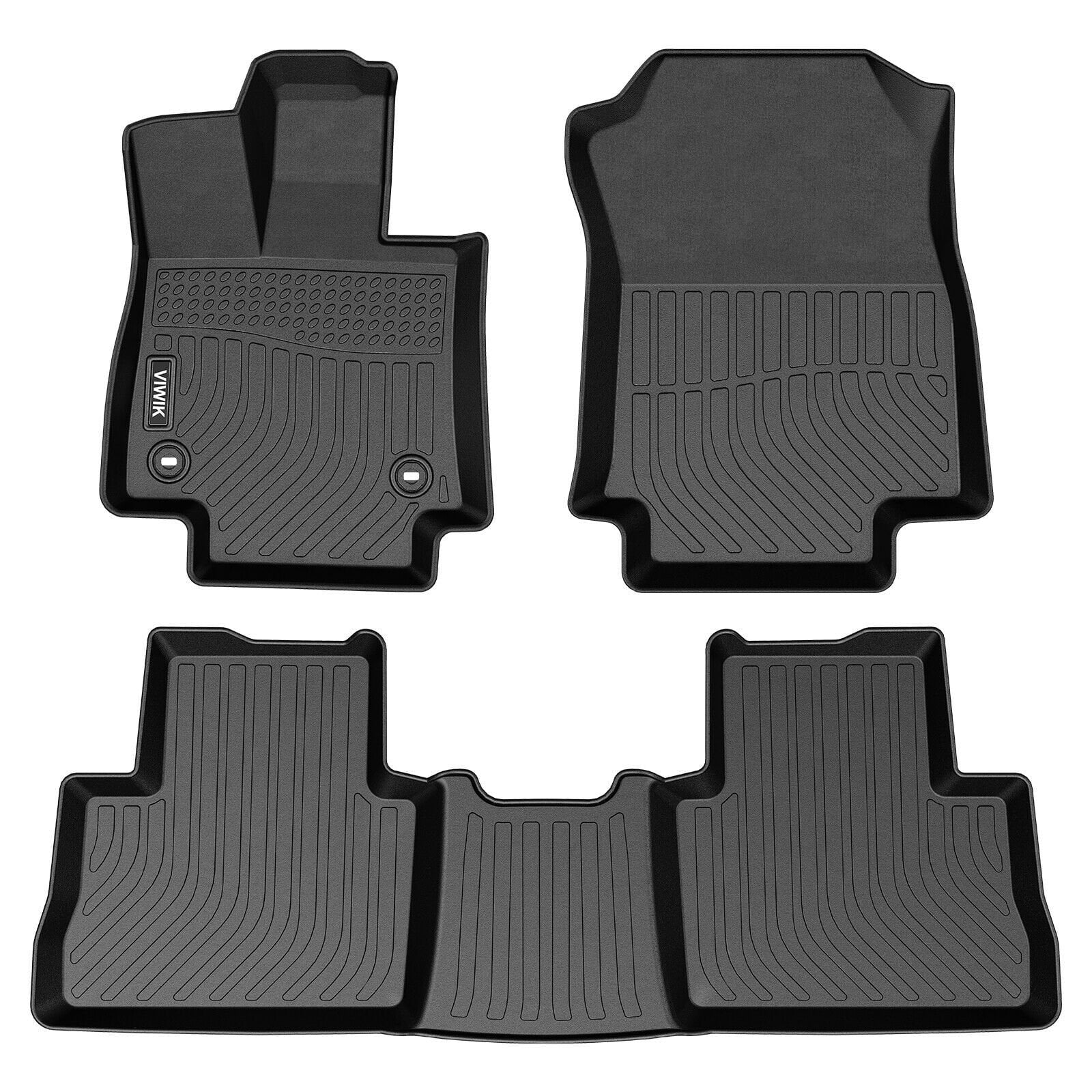 For Toyota RAV4 2019 2020 2021 Floor Mats Liner Black TPE Rubber Waterproof