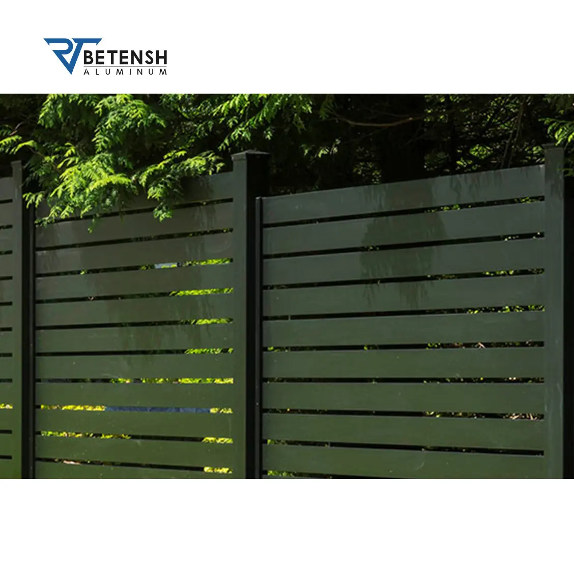 Manufacturer Supply Aluminum Fence Panels Modern Design Metal Fencing Easy To Install Metal Fencing