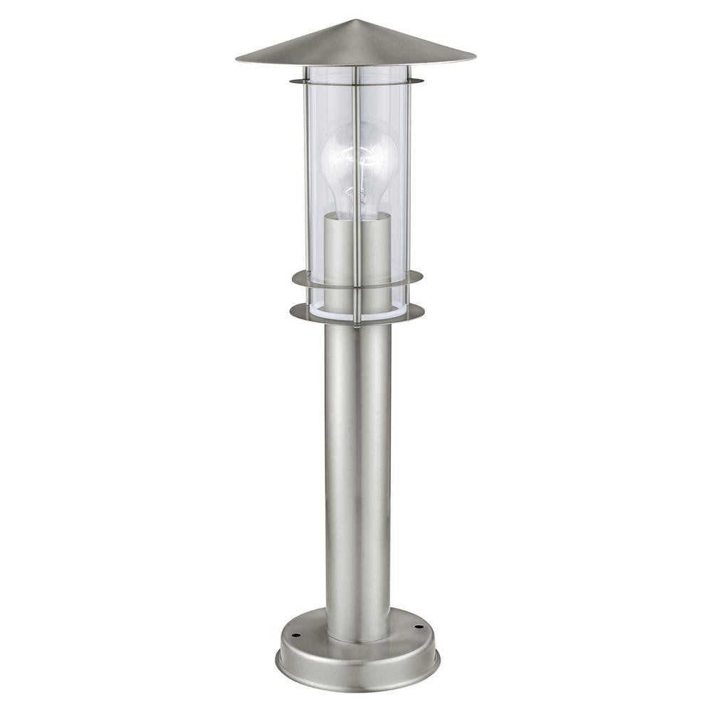 Eglo 30187 Lisio Outdoor Stainless Steel Lantern Pedestal Light