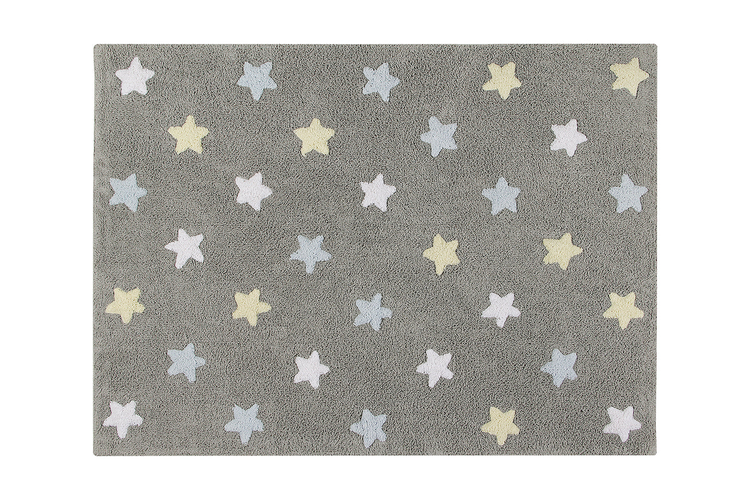 Estrellas Tricolor Gris Rug