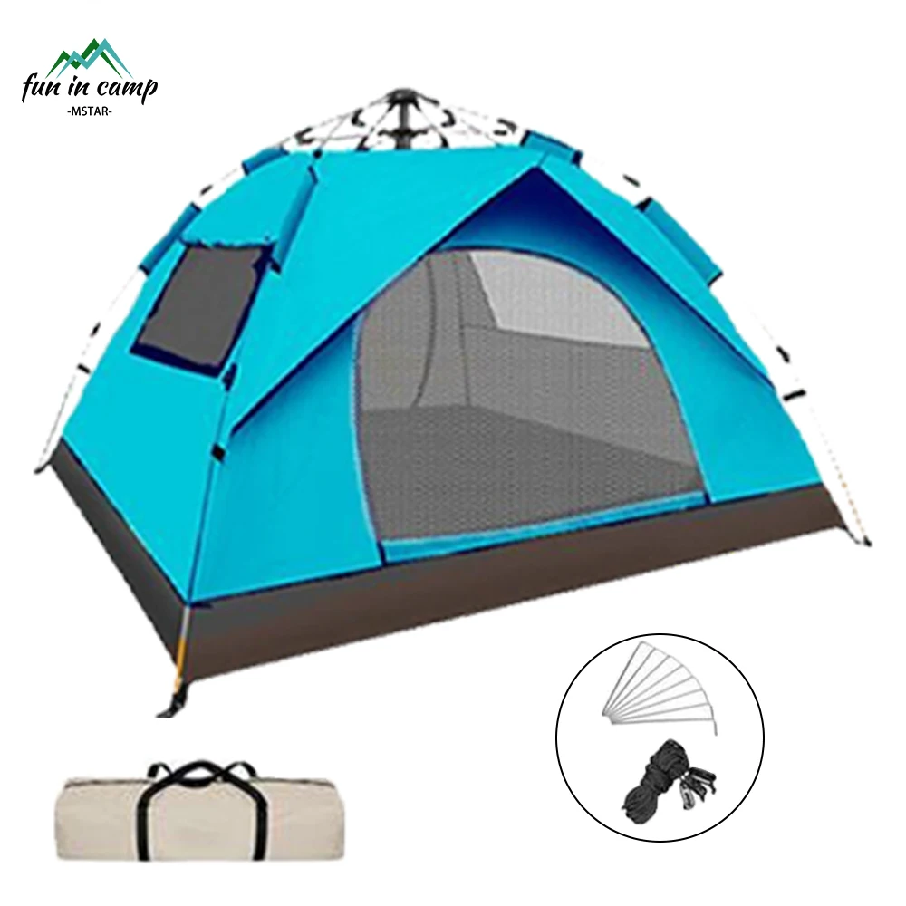 Outdoor Tents Waterproof Camping Family Automatic Tent Pop Up Camping Tente De Camping