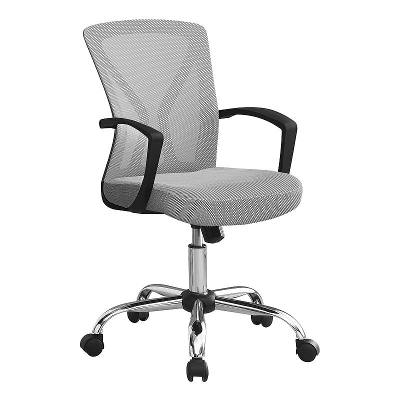 Monarch Mid-Back Adjustable Fixed Armrests Office Chair