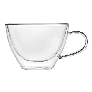 Godinger 11 oz. Doublewall Cappuccino Glass Coffee Mug 18101