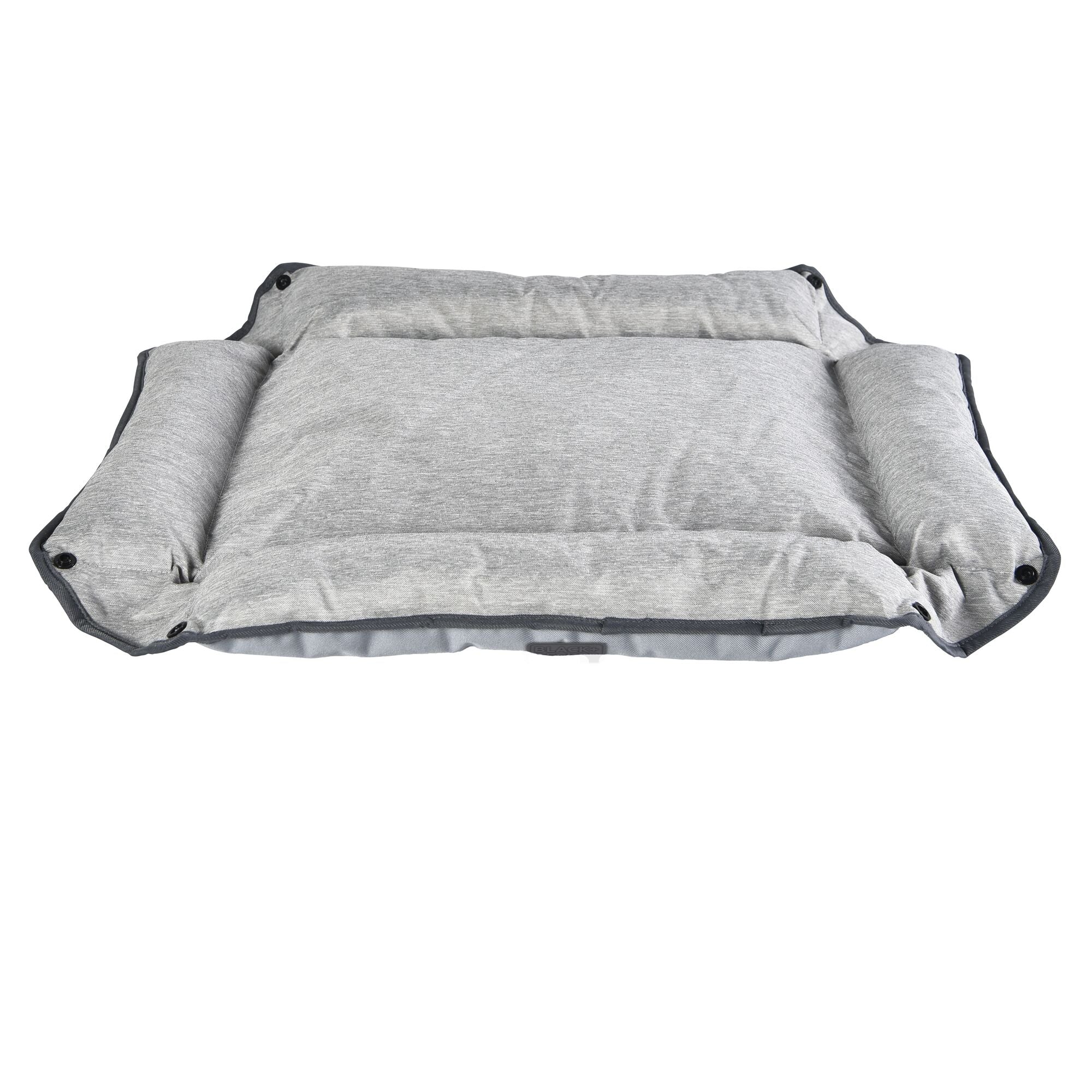 Four Way Pet Bed for Small Dogs 20X16X3 In, Grey