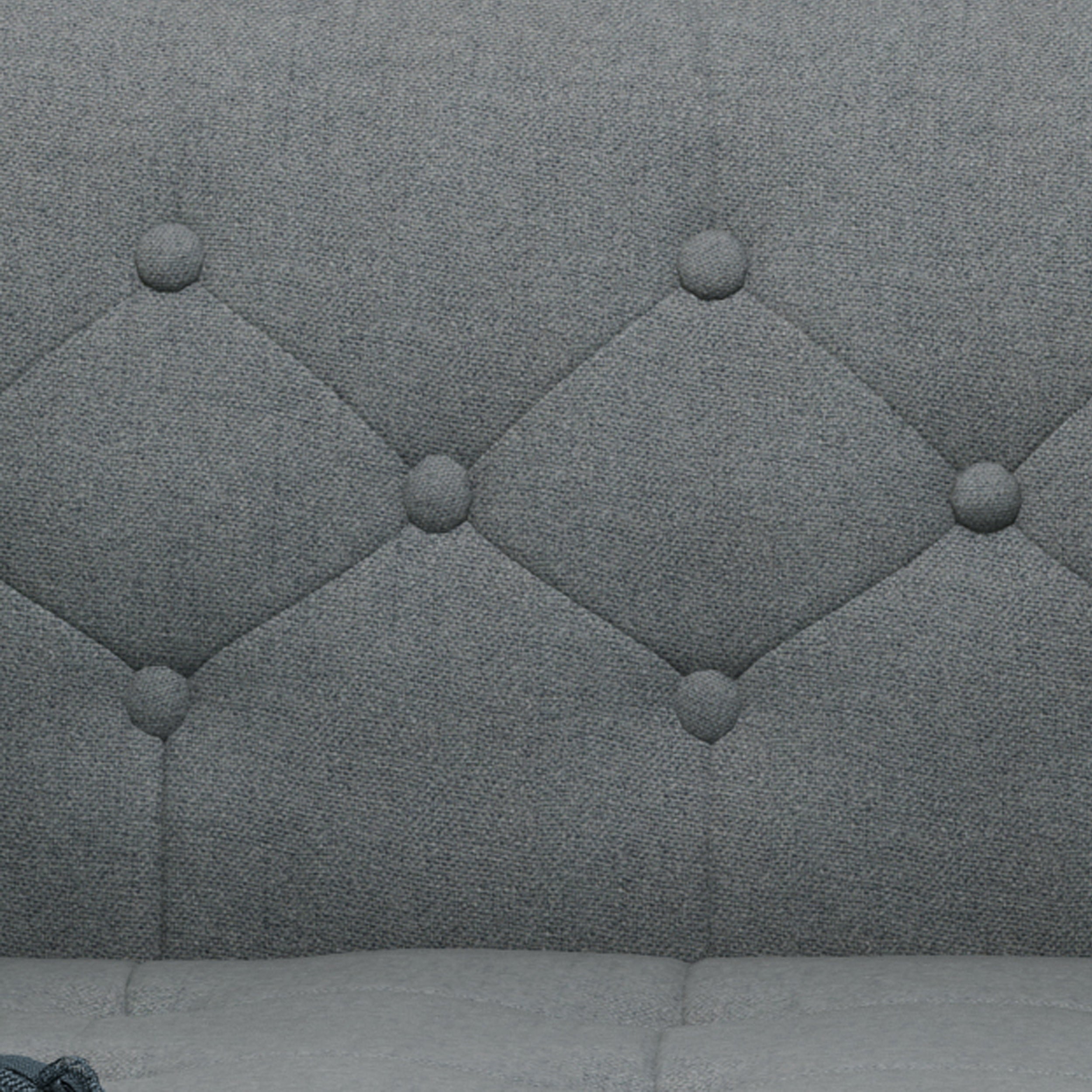 Aidan Mid Century Modern Tufted Fabric Sofa