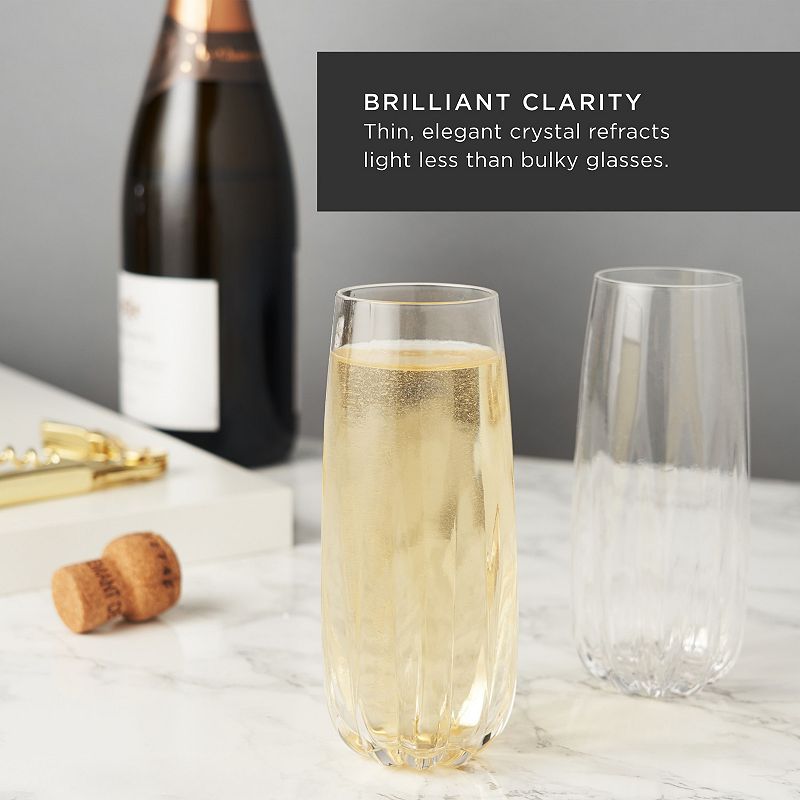 Cactus Crystal Stemless Champagne Flutes By Viski