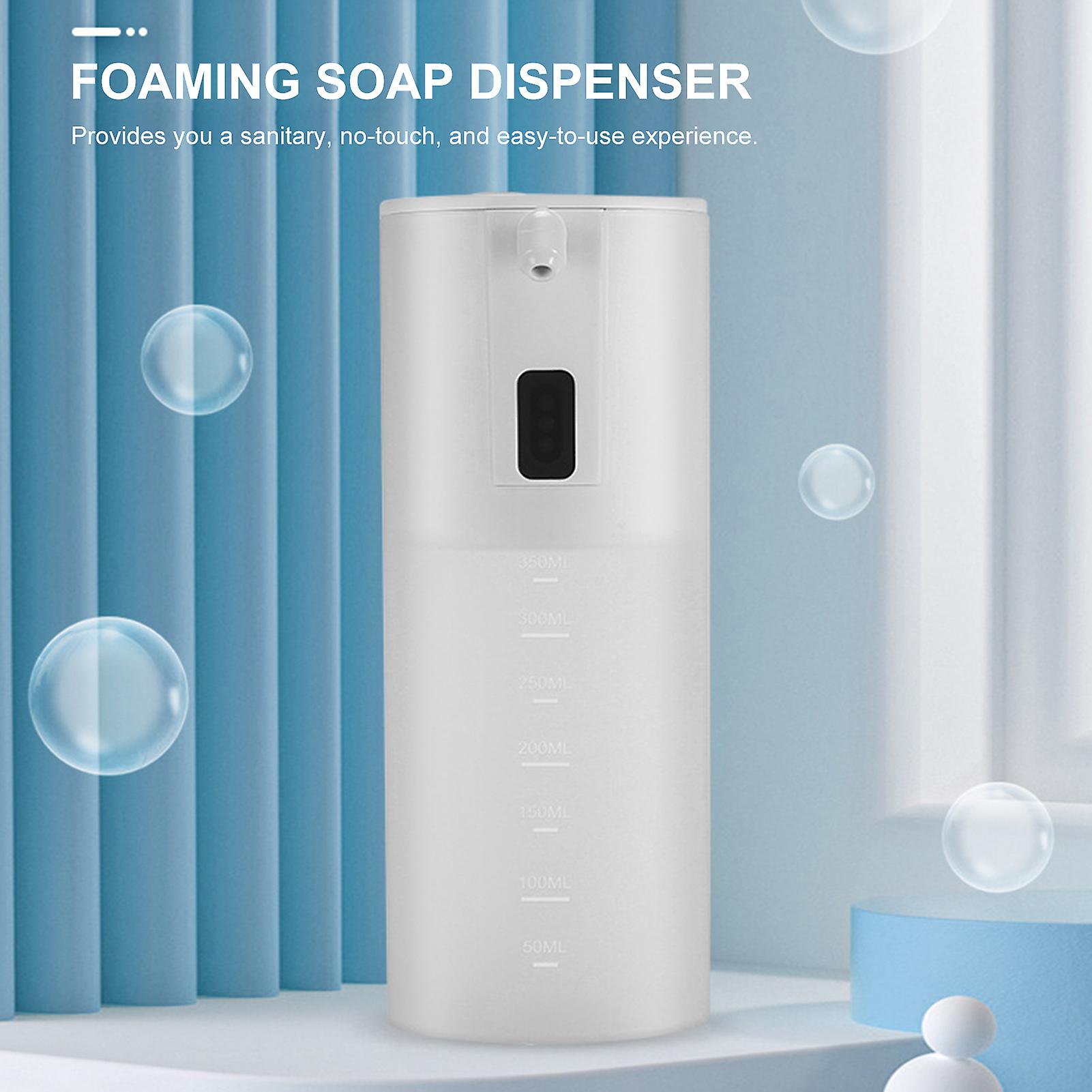 350ml Automatic Foaming Soap Dispenser Infrared Motion Sensor Touchless Foaming Soap Dispenser Battery Operated Desktop Sanitary Infrared Soap Dispens