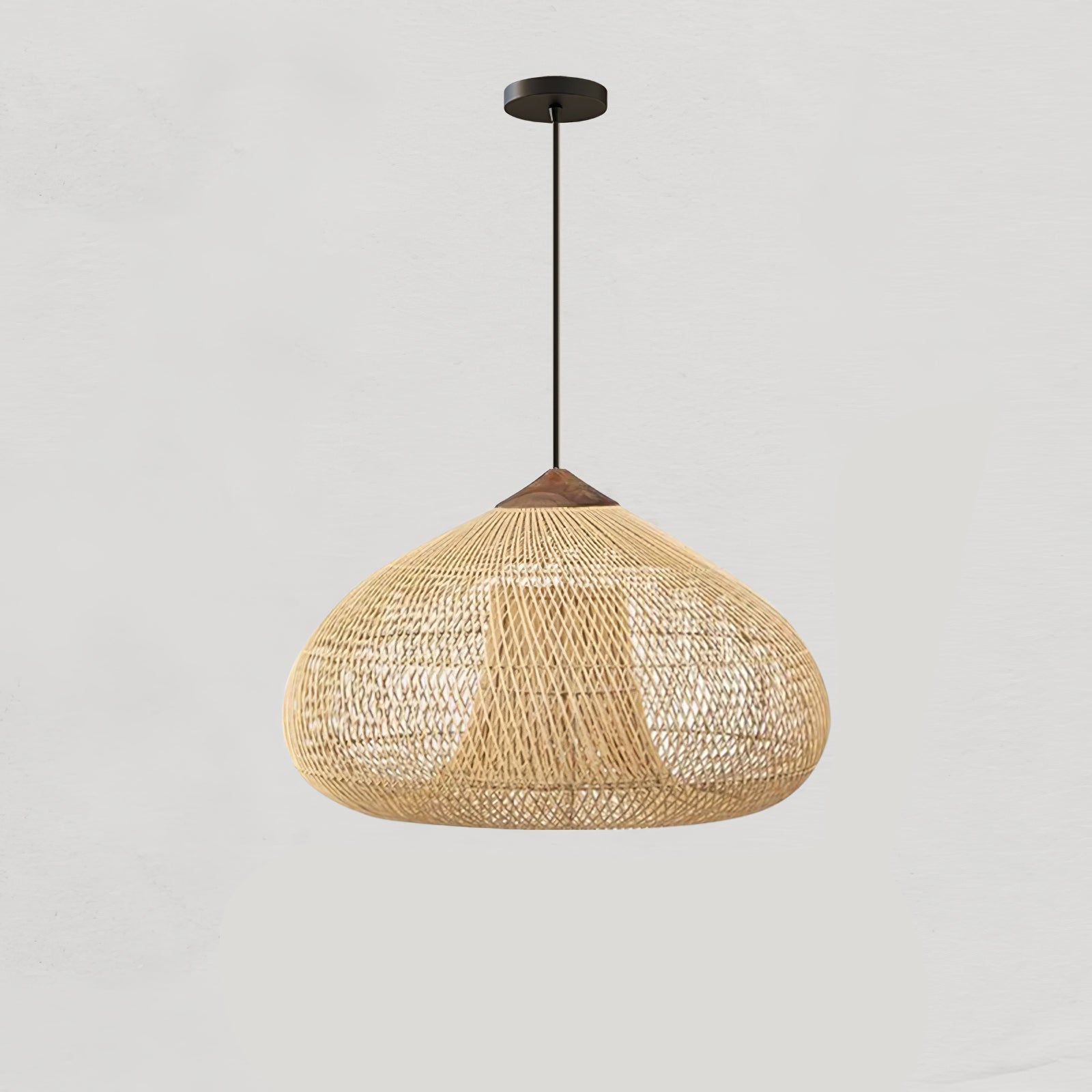 Braided Rattan Pendant Lamp