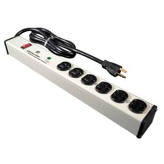 Legrand Wiremold Perma Power 6-Outlet 20 Amp Computer Grade Surge Strip with Lighted OnOff Switch 6 ft. Cord M620BZLS