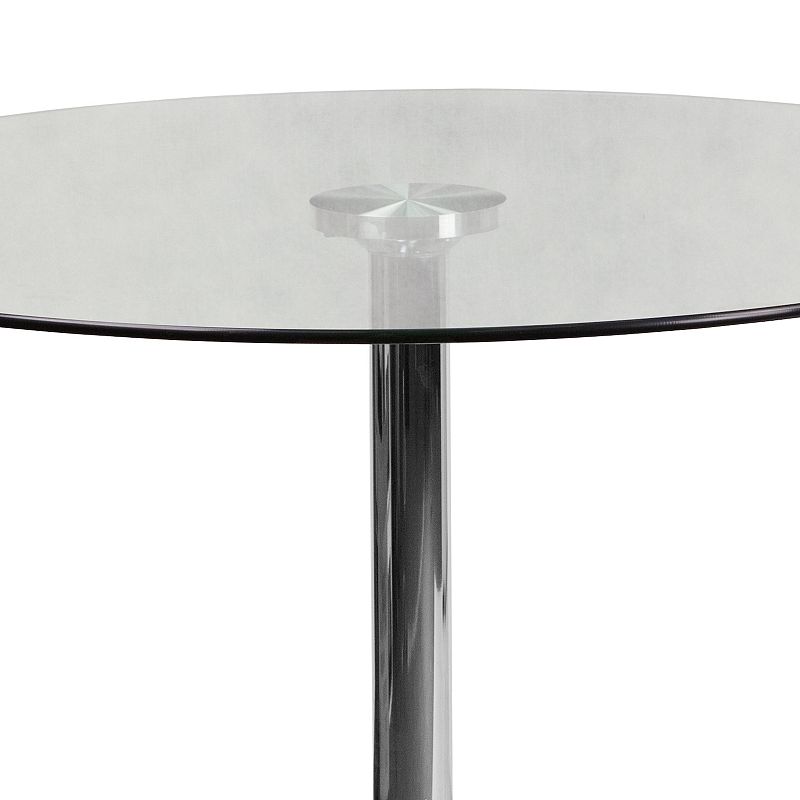 Flash Furniture Round 29-in. Glass Top Dining Table