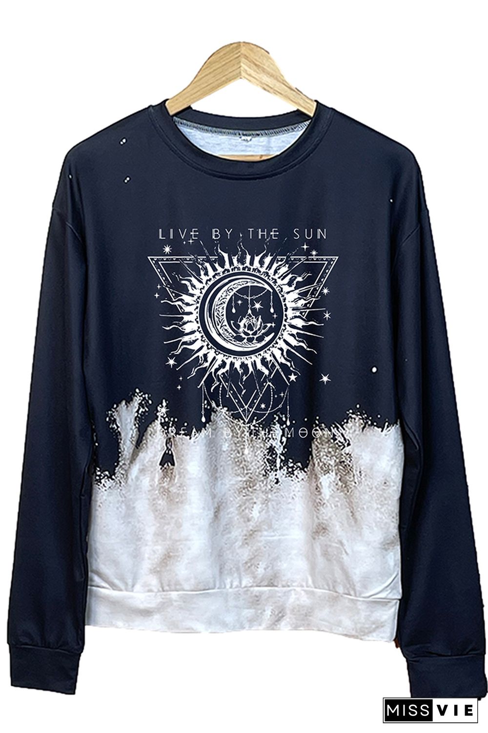 Live By The Sun Dream By The Moon Sweatshirt Women Wholesale