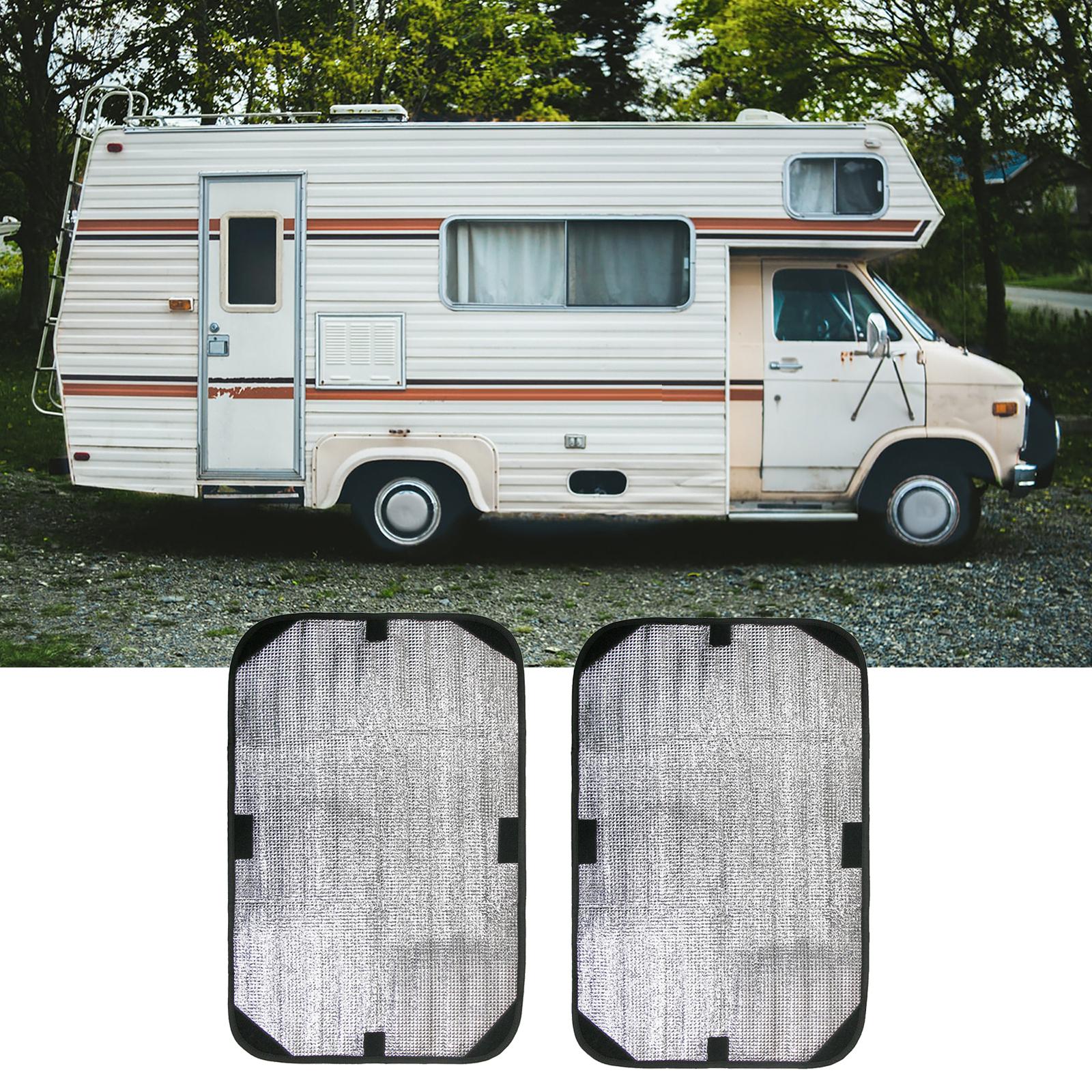 2x RV Door Window Shade Cover 15.94x24.41inch Double- for Trailer