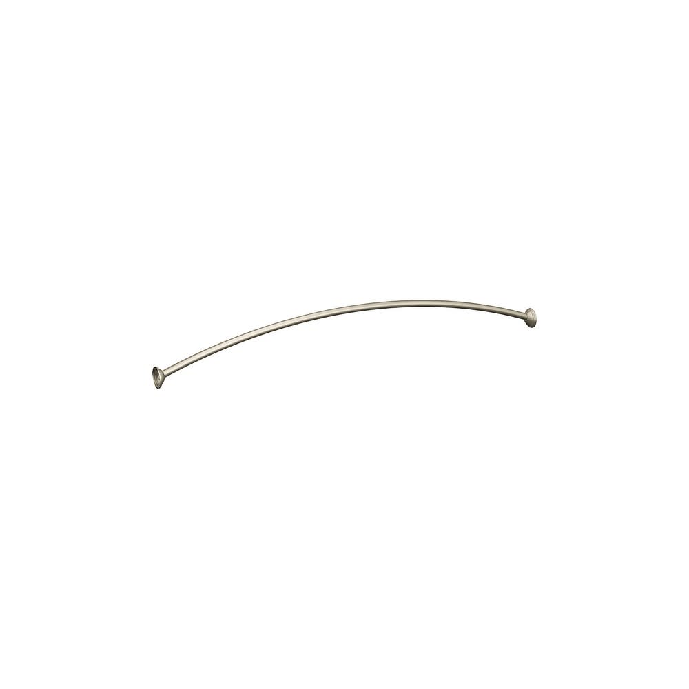 Moen Shower Rod Brushed Nickel 72 Adjustable Curved