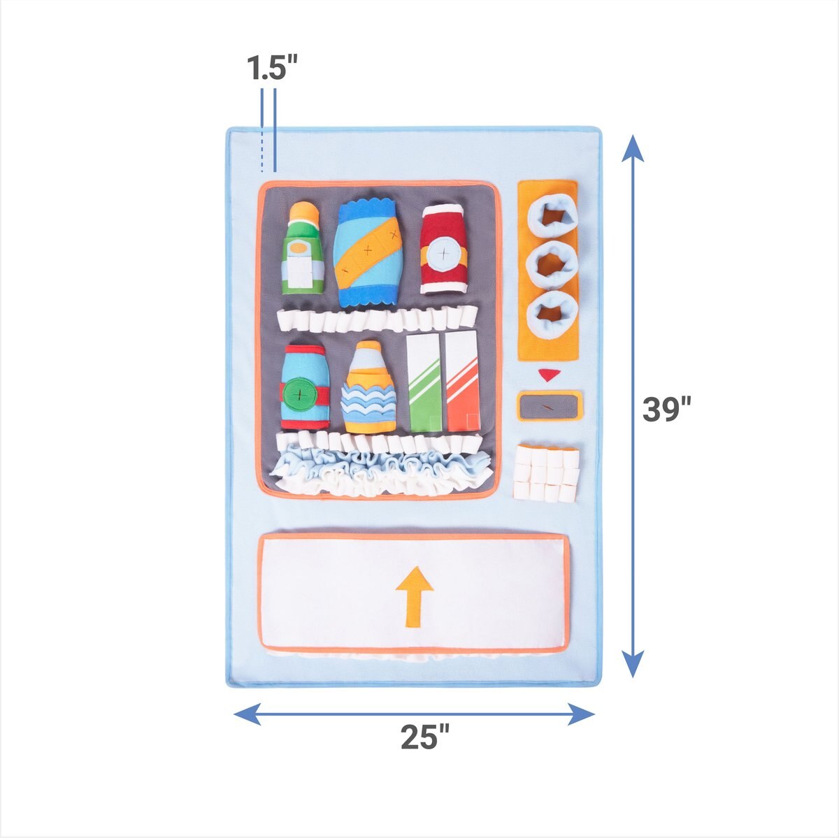 Frisco Vending Machine Snuffle Mat， Blue， Large