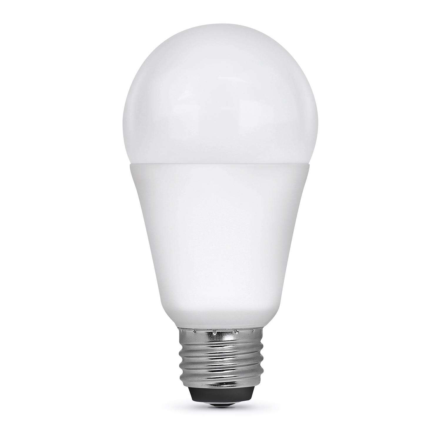 Feit A21 E26 (Medium) LED Bulb Soft White 30/70/100 Watt Equivalence 1 pk