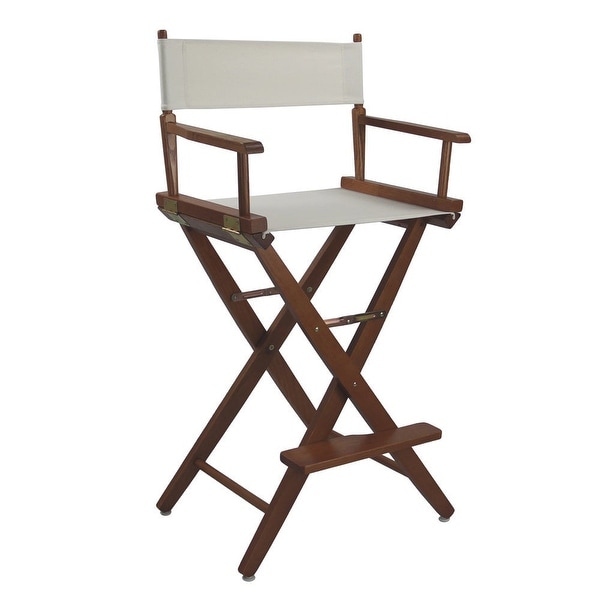 American Trails Extra-Wide 30-inch Premium American Oak Bar-Height Directors Chair