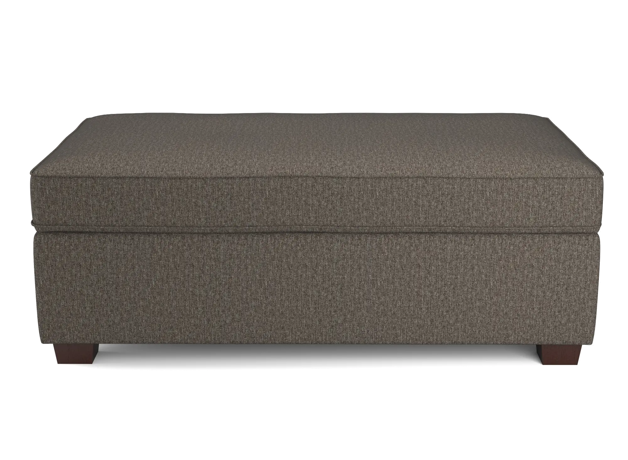 Marinette Dark Brown Storage Ottoman