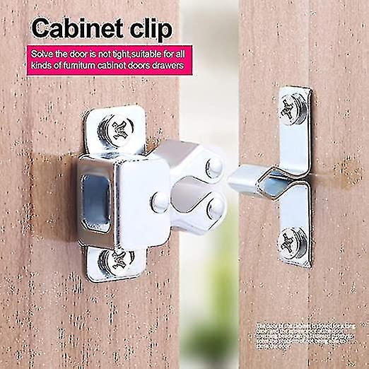 12pcs Door Catches， Double Roller Strong Hold Cupboard Cabinet Door Catches， Door Latch For Home Fur