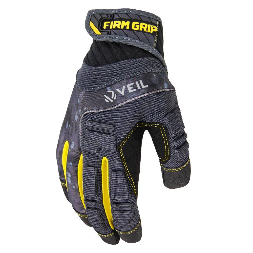 FIRM GRIP Pro Grip Large Black Synthetic Leather High Performance Glove 55282-06