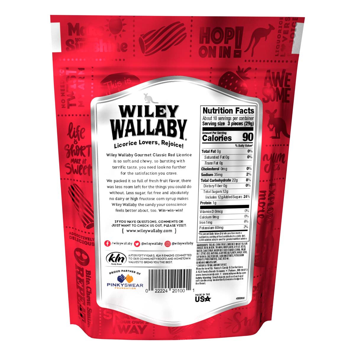 Wiley Wallaby Classic Red Licorice 7.05oz