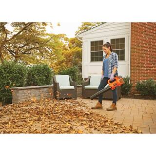 BLACK+DECKER 20V MAX 90 MPH 320 CFM Cordless Battery Powered Handheld Leaf Blower Kit with (1) 2Ah Battery  Charger BCBL700D1