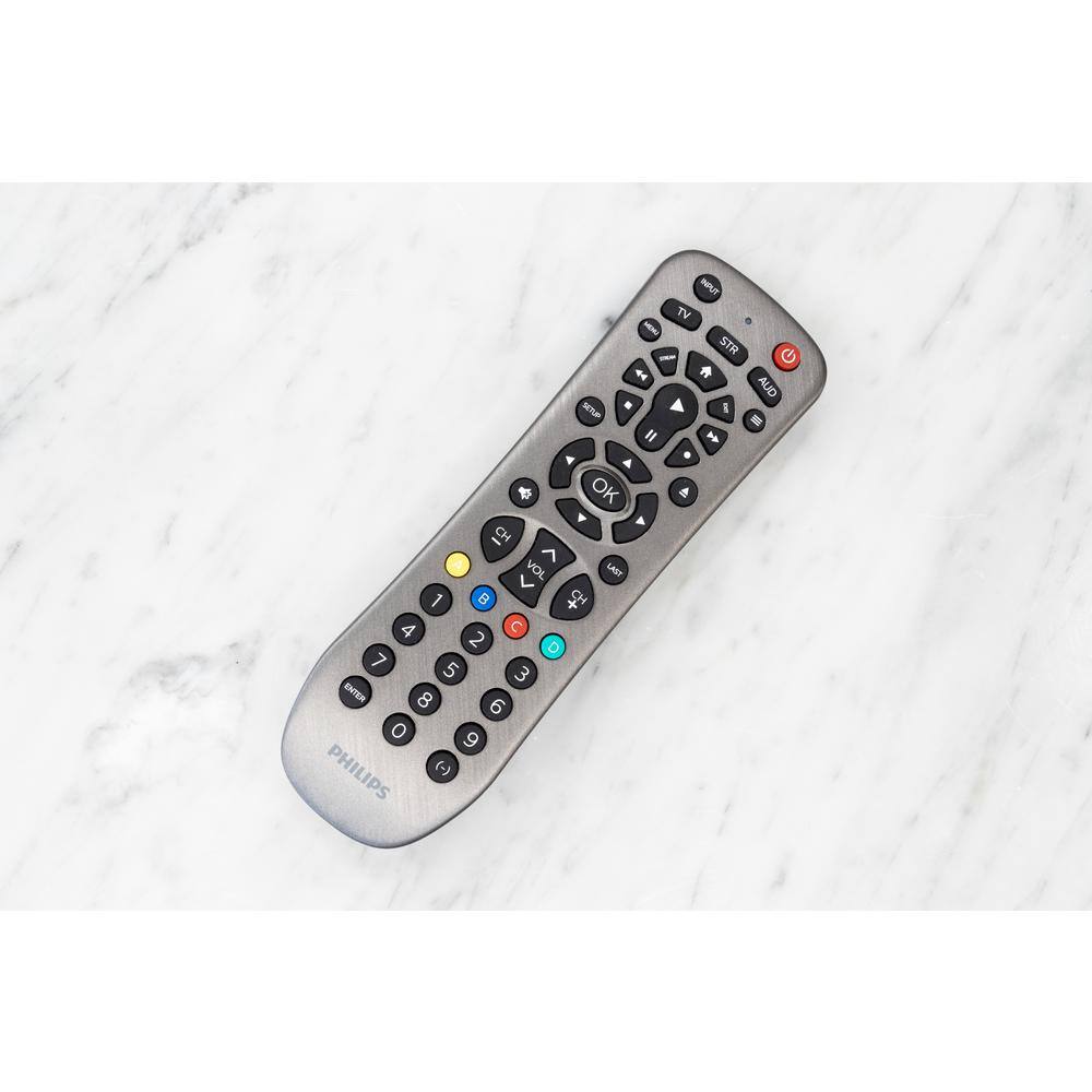 Philips 3-Device Universal TV Remote Control in Brushed Graphite SRP3229G27