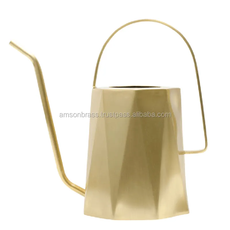 Watering Can Metal Aluminium Manufacturer   Wholesaler Solid Watering Can Golden Finished Watering Can