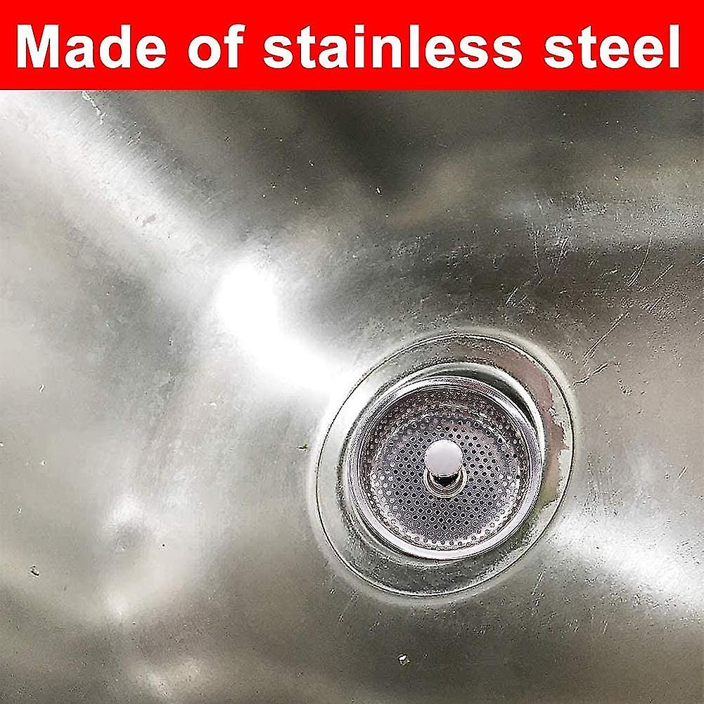 Other Sink Accessory Sink Strainer.stainless Steel Drain Plug， Sink Stopper Hole Strainer For Kitchen Sink Replacement Parts 85mm Diameter 2pcs Scroll