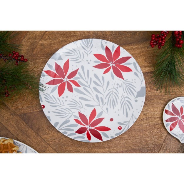 C amp f Home Poinsettia Christmas Spoon Rest