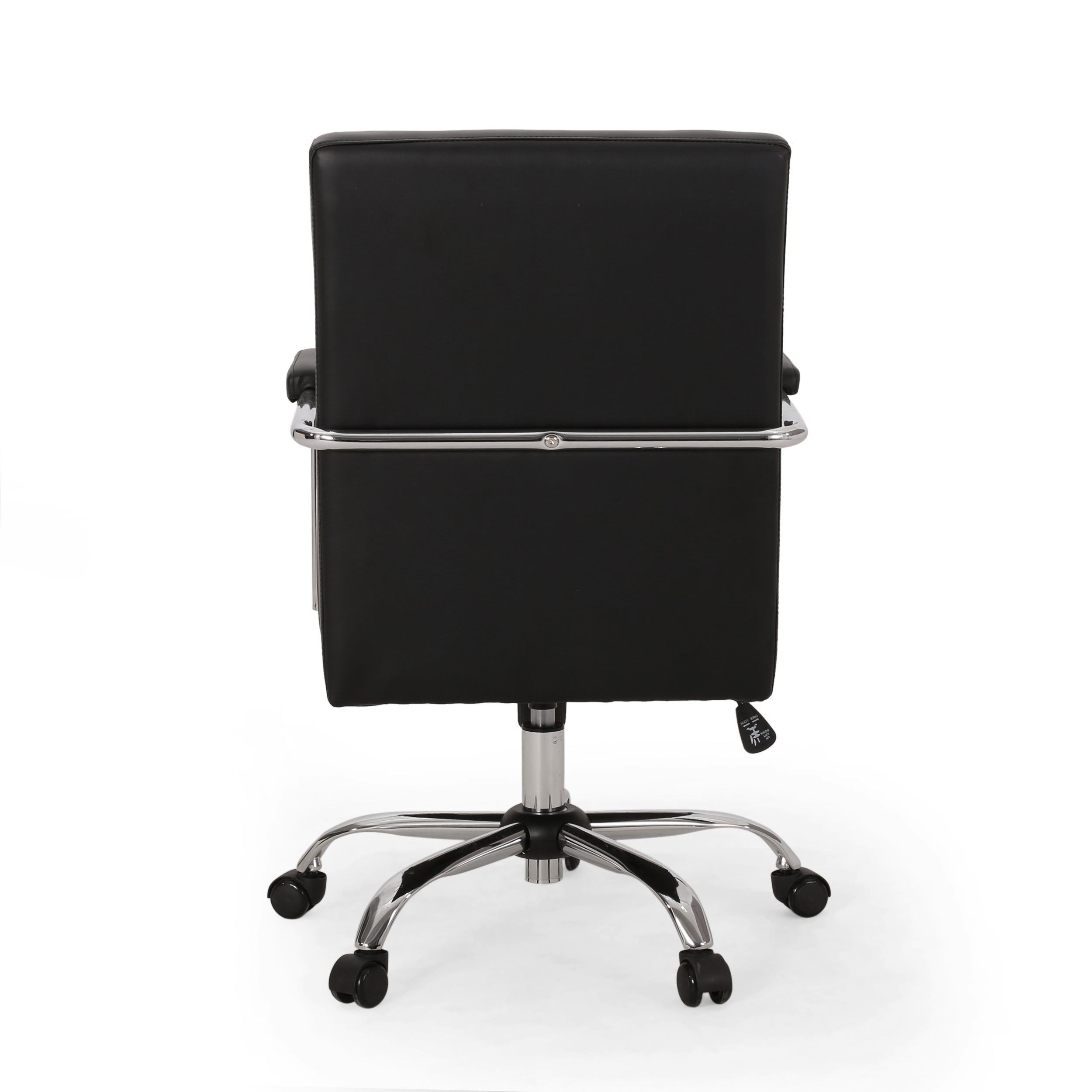 Elke Modern Channel Stitched Swivel Office Lift Chair