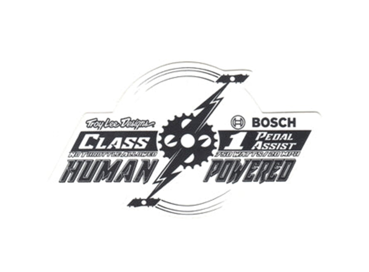 Troy Lee Designs Bosch - No Throttle Allowed Sticker