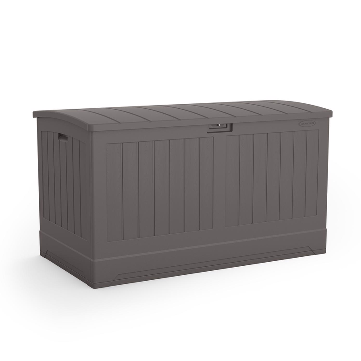 Suncast 58 in. W X 32 in. D Gray Plastic Deck Box 200 gal