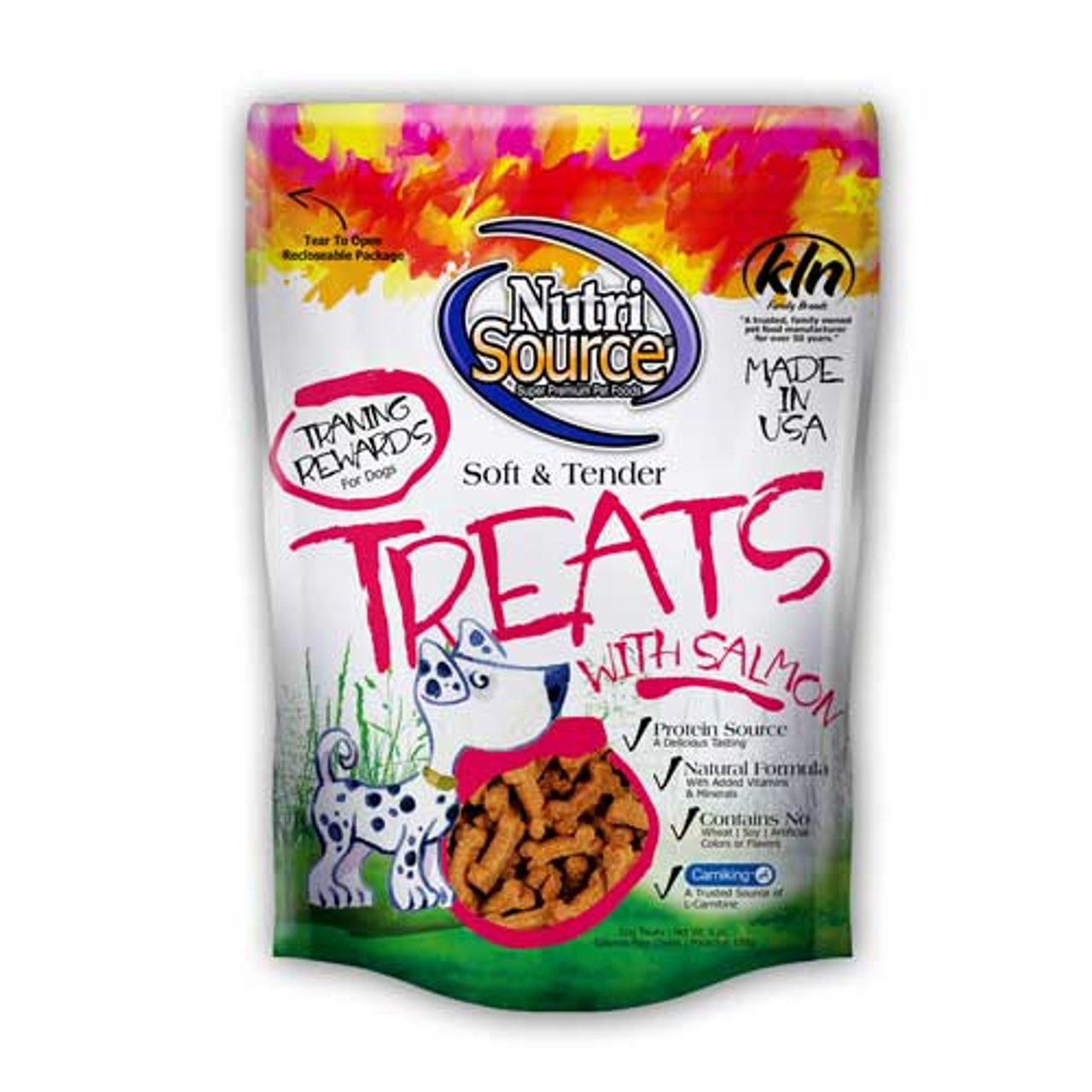 NutriSource Soft and Tender Salmon Dog Treats， 6 Oz.