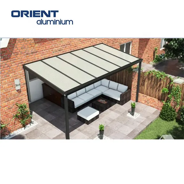 New Design Carport Structure Solar System Carport Pergola Outdoor Sunshade Aluminium Pergola