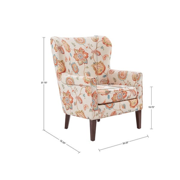 Madison Park Halford Accent Wingback Chair