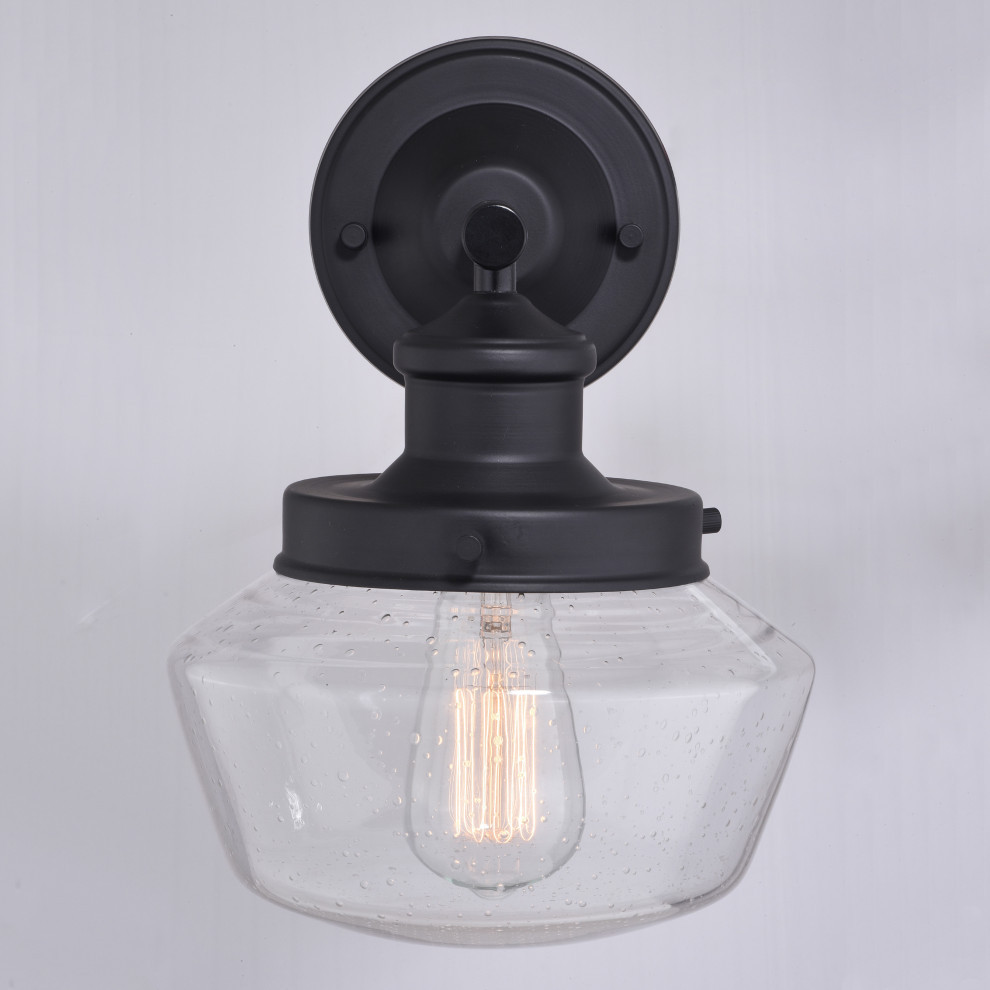 Collins 1 Light Wall Lantern   Farmhouse   Outdoor Wall Lights And Sconces   by Vaxcel  Houzz