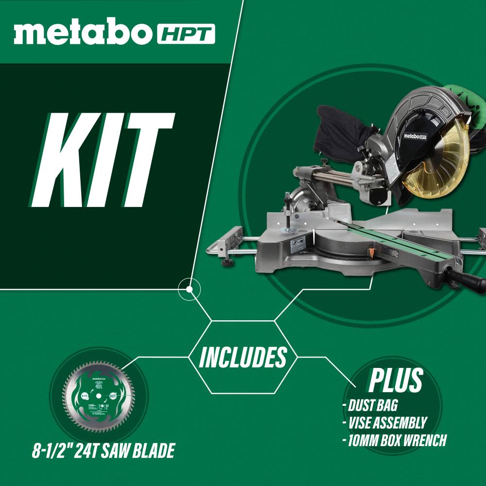 MetaboHPT 8-1/2 Sliding Compound Miter Saw ;