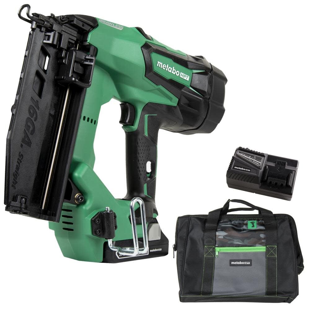 Metabo HPT 18V Brushless Li-ion 16 Gauge Straight Finish Nailer NT1865DMM from Metabo HPT