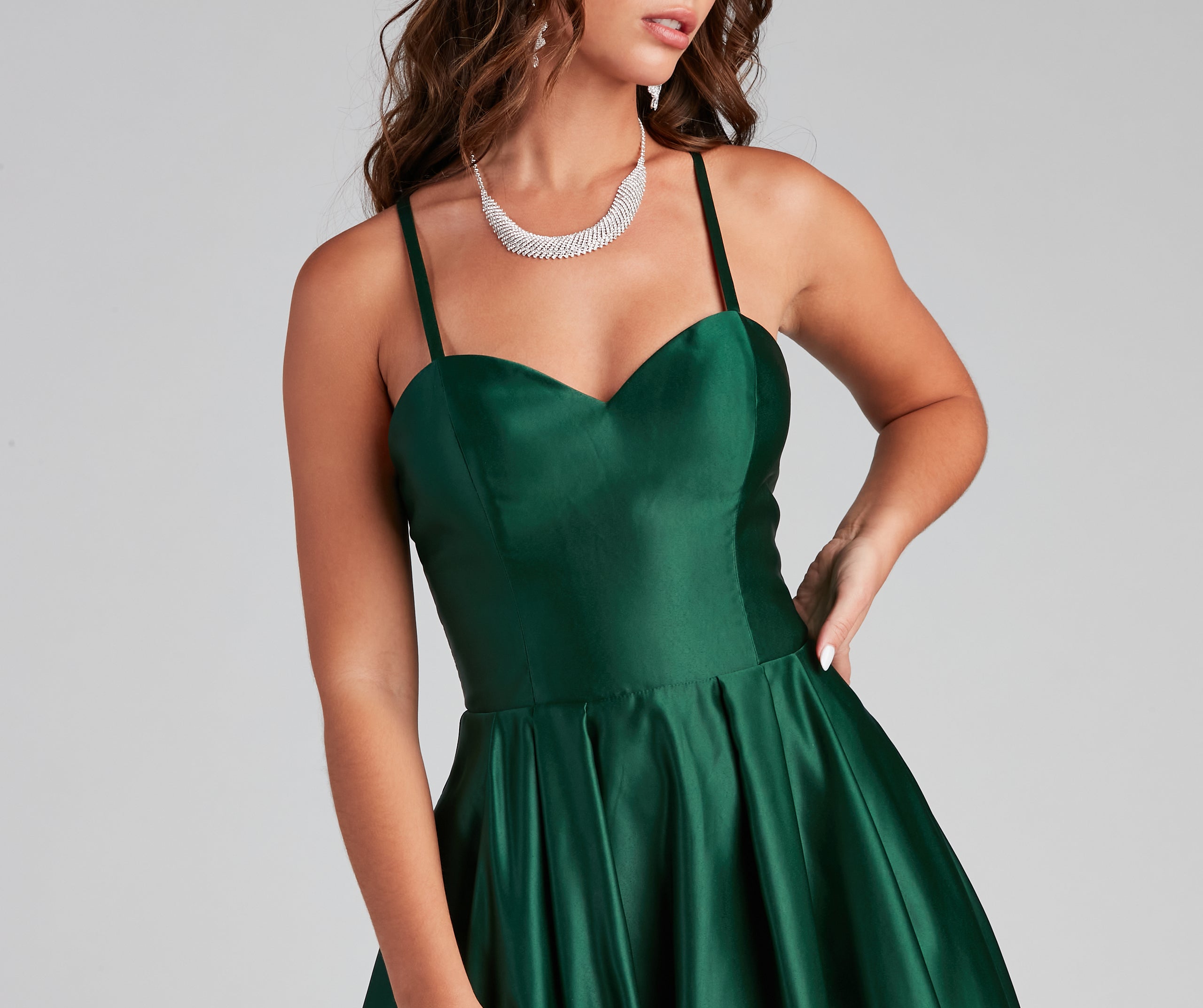 Milana Formal Sleeveless Satin Ball Gown