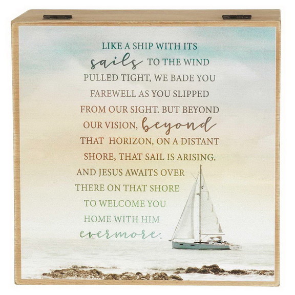 Dicksons WOODBOX 144 Keepsake Box We Bade You Fare...