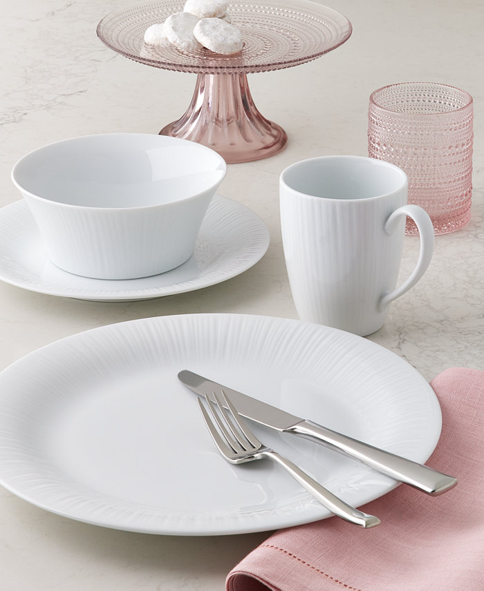 Macy's Noritake Conifere Dinnerware Fortessa Jupiter Glassware and Oneida Pearce Flatware