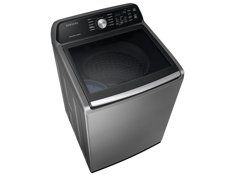 Samsung WA45T3400AP 4.5 Cu. Ft. Capacity Top Load Washer With Active Waterjet In Platinum