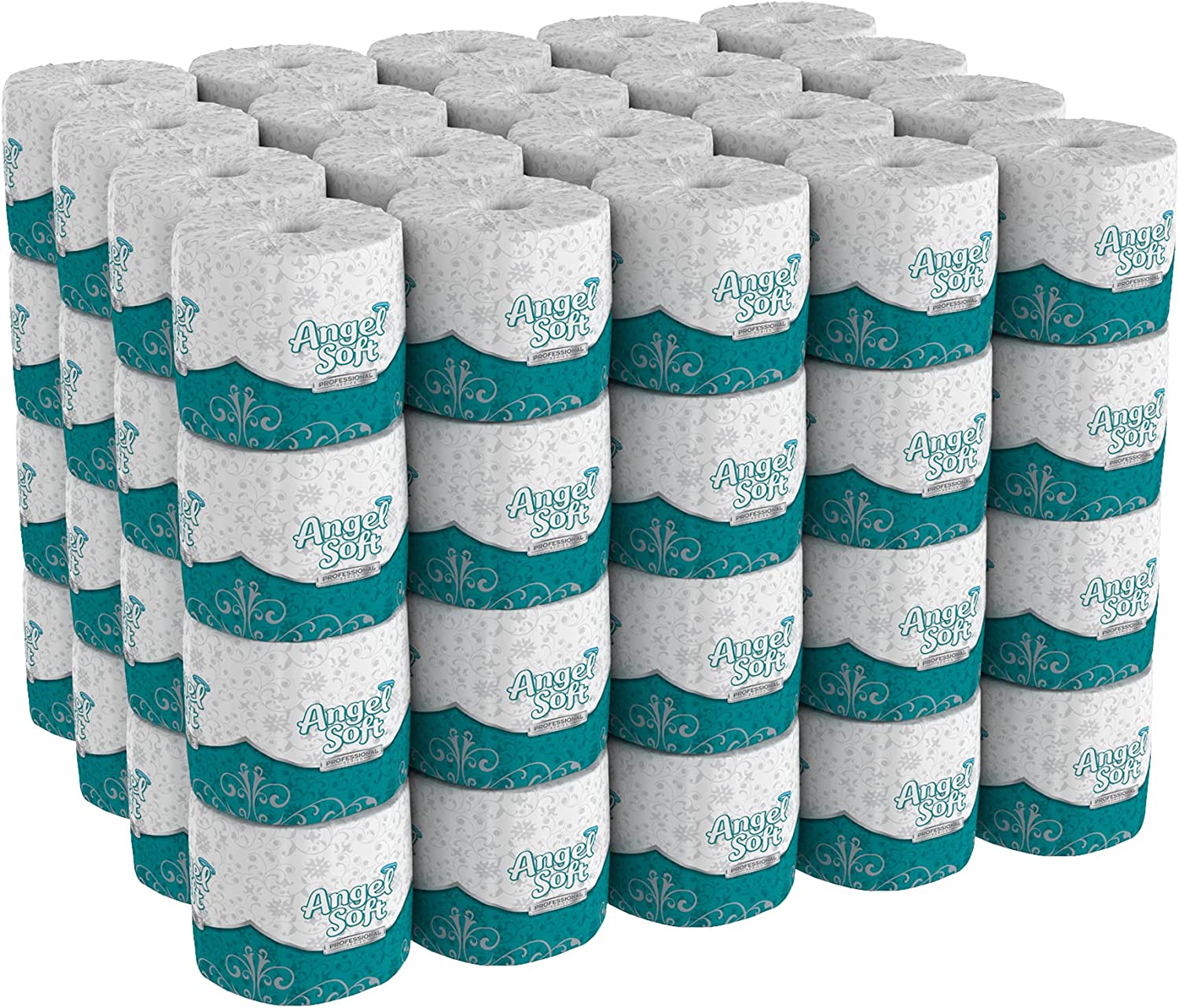 Georgia Pacific Angel Soft ps 16880 White 2-Ply Premium Embossed Bathroom Tissue， 4.05