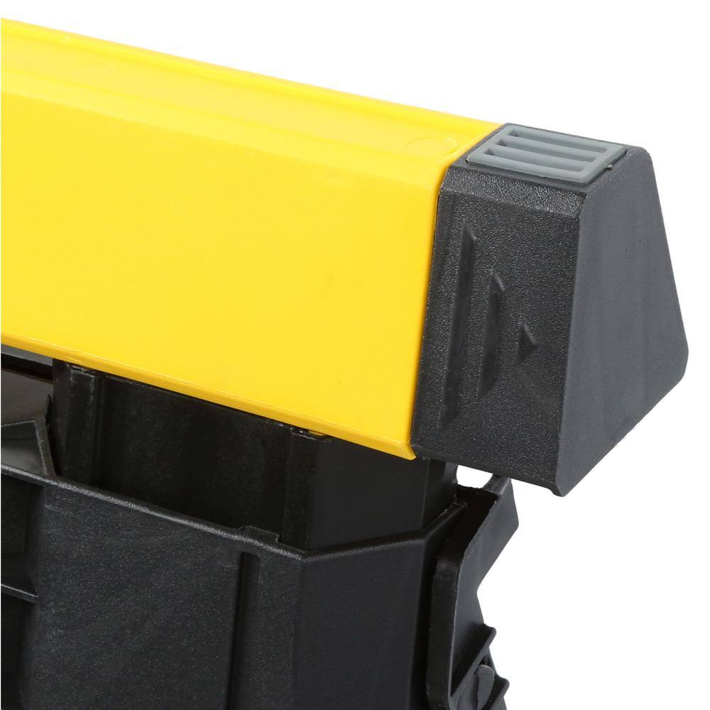 Stanley 32 in. H Plastic 2-Way Adjustable Folding Sawhorse (2 Pack) STST60626